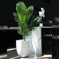 Landon Large White Planter  by Haute Deco