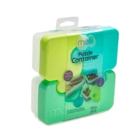 Puzzle Container by Melii Baby - Blue/Lime/Mint