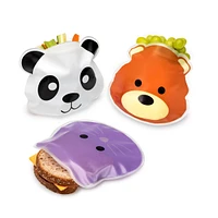 Reusable Animal Snack Bags 6 pieces by Melii Baby