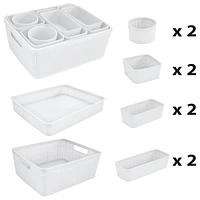 Weaver Organisers 10 pieces - White