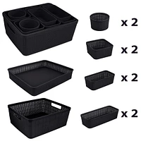 Weaver Organizer 10 pieces - Black