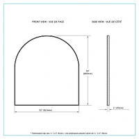 Moony Arched Metal Mirror