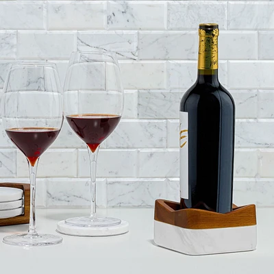 Chevron Wine Bottle Coaster by Nambé