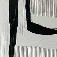 Nuance Black and White Abstract Painting