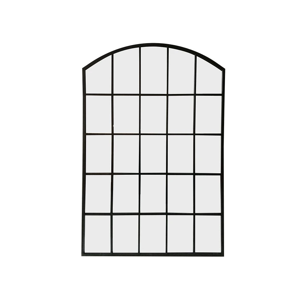 Ordain Matte Black Metal Mirror