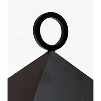 Lantern with 8" Led Light     Black