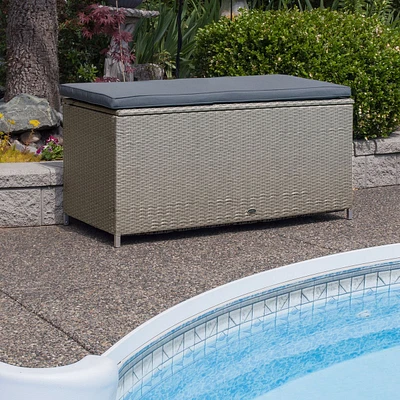 Coffre de terrasse en osier par Patioflare