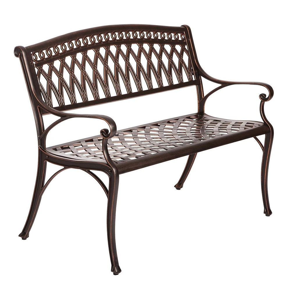 Paradise Cast Aluminum Park Bench