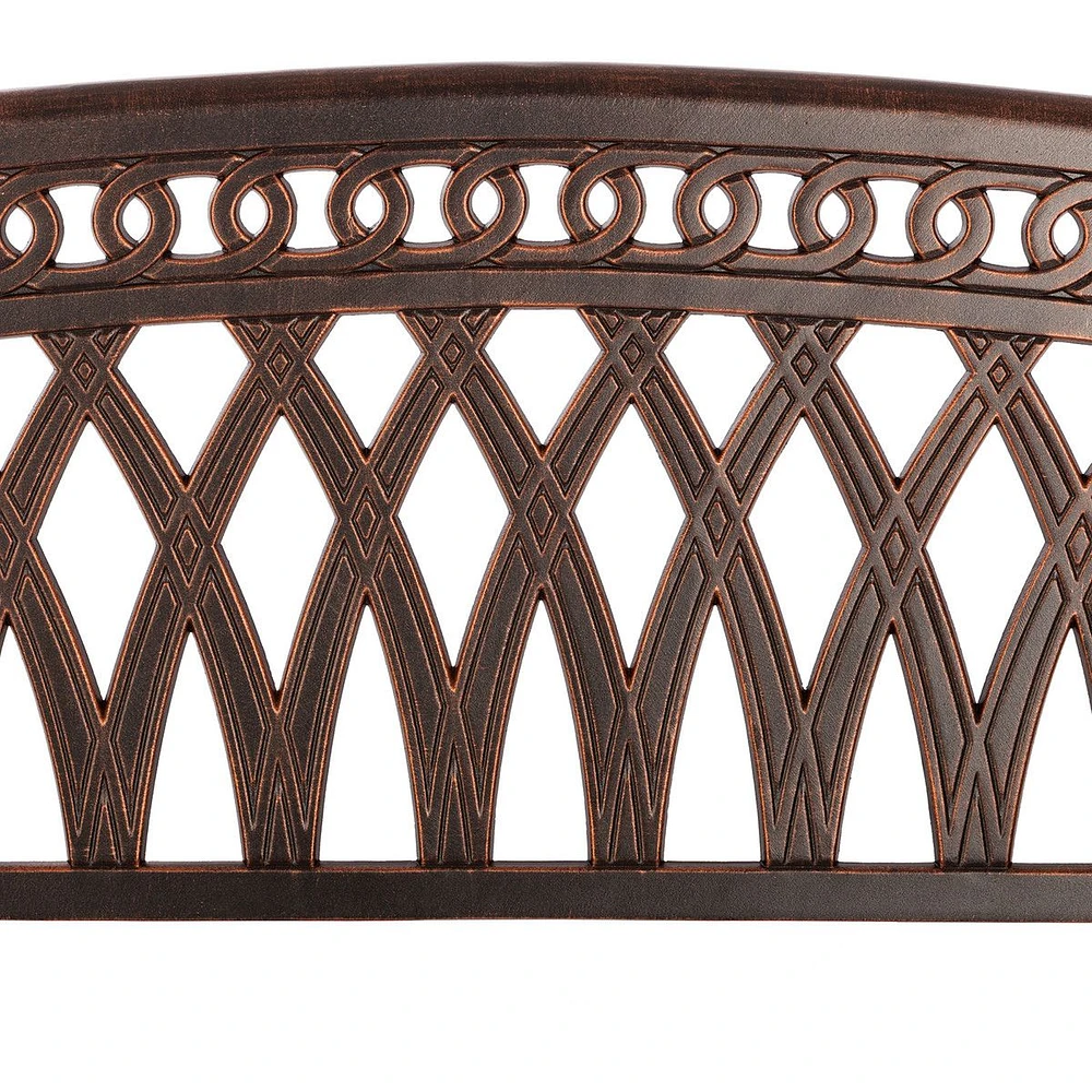 Paradise Cast Aluminum Park Bench