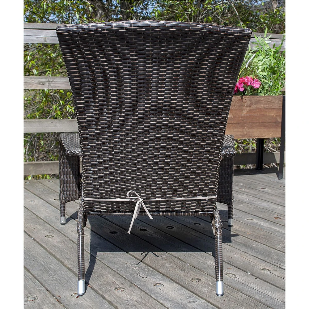 Muskoka Caramel Brown Wicker Chair