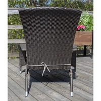 Muskoka Caramel Brown Wicker Chair