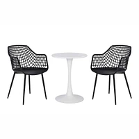 Patioflare 3-Piece Recycled Plastic Kana Bistro Set