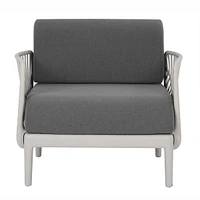 Patioflare Recycled Plastic Leaf Modular Armchair - Grey