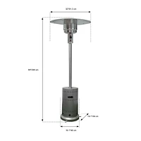 Paramount Flat Top Patio Heater - Grey