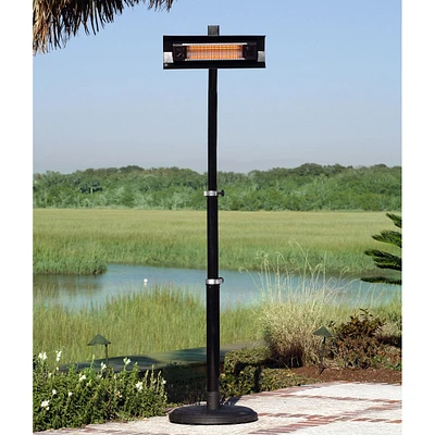 Telescopic Infrared Patio Heater, Black