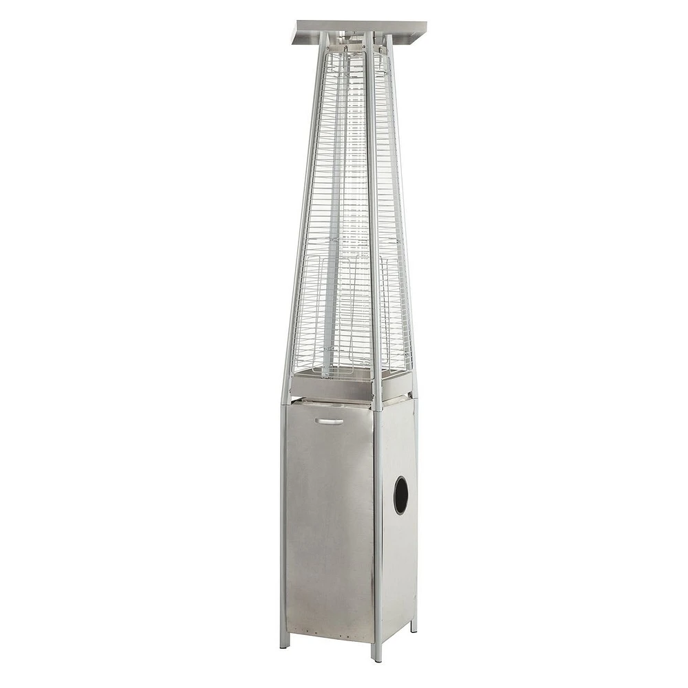 Flame Patio Heater, Stainless Steel