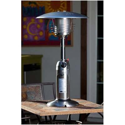 Table Top Propane Patio Heater - Stainless Steel 