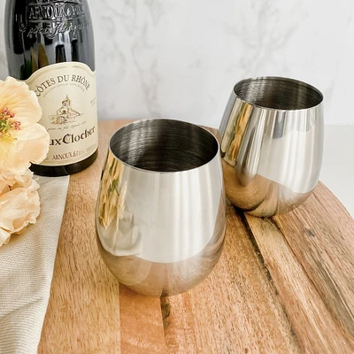 Stainless Steel Stemless Wine Glass