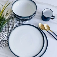 Caviar Granite 12-Piece Dinnerware Set by Maxwell & Williams