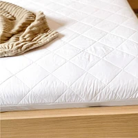 Empire Silk Mattress Pad - White