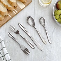 Cilano 20-Piece Flatware Set by David Shaw – Satin Finish