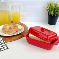 Red Melamine Butter Dish