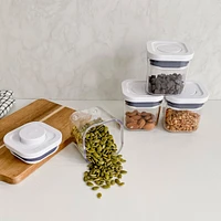 Set of 4 Oxo Pop 2.0 Mini Square Spice Containers