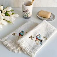 Gilded Birds Fingertip Towel by Avanti