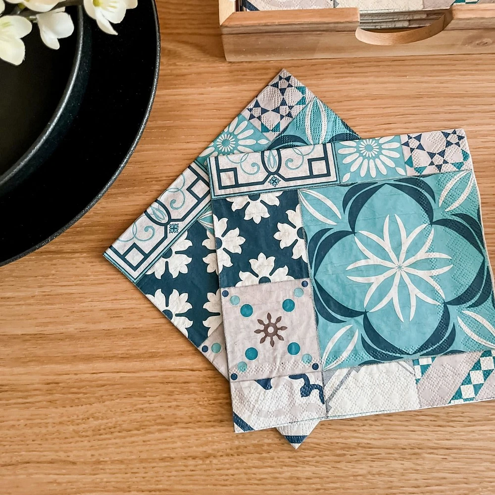 Roman Tile Luncheon Napkins by Harman