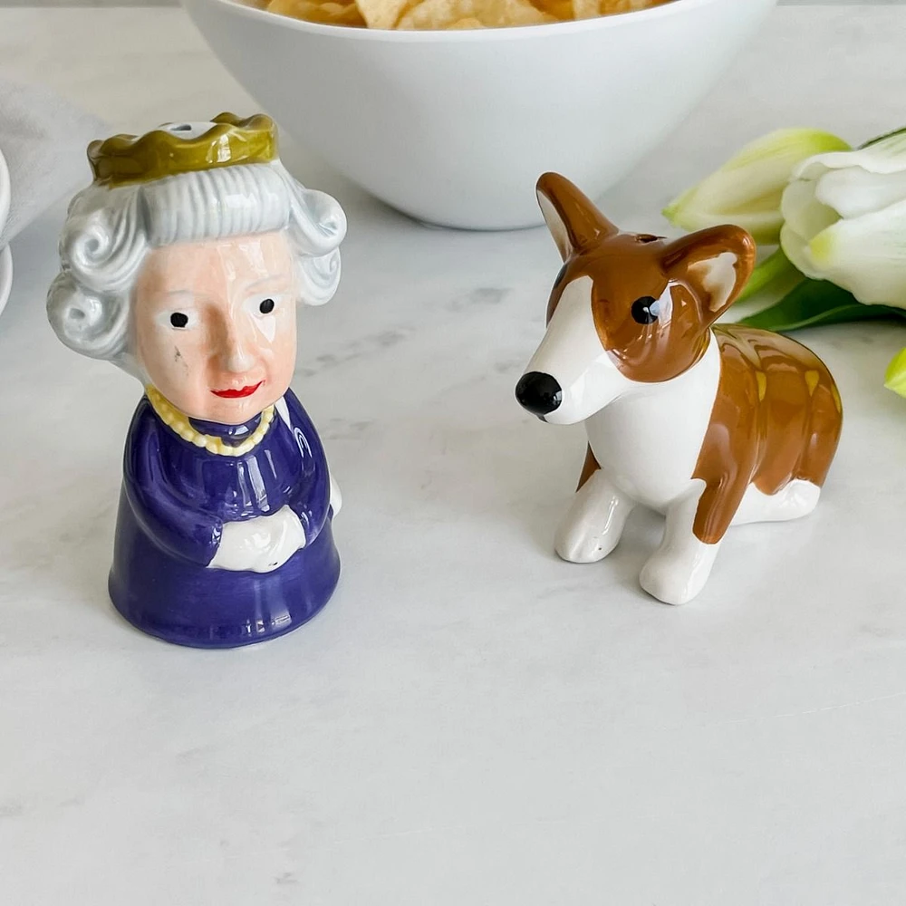 Queen & Corgi Salt and Pepper