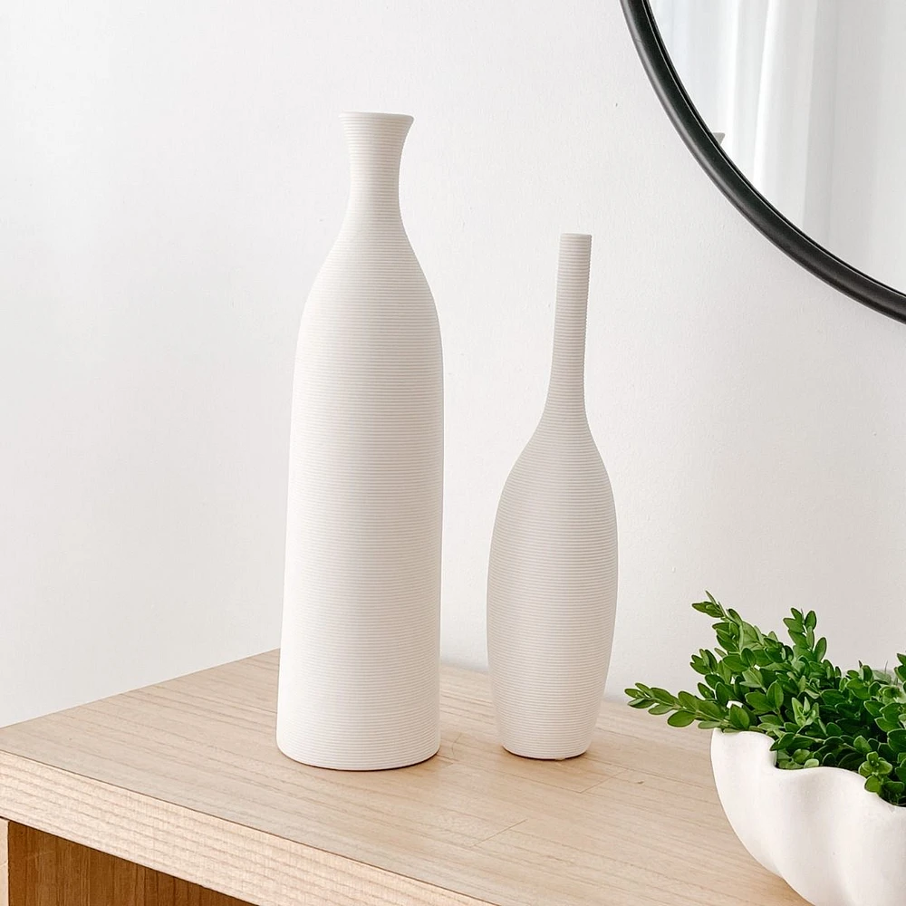 Tall Ceramic Vase by Natural Living