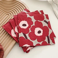 Unikko Red Luncheon Napkins (Pack of 20)