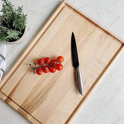 Maple Reversible Roast Cutting Board with Groove by CL CUISILUXE