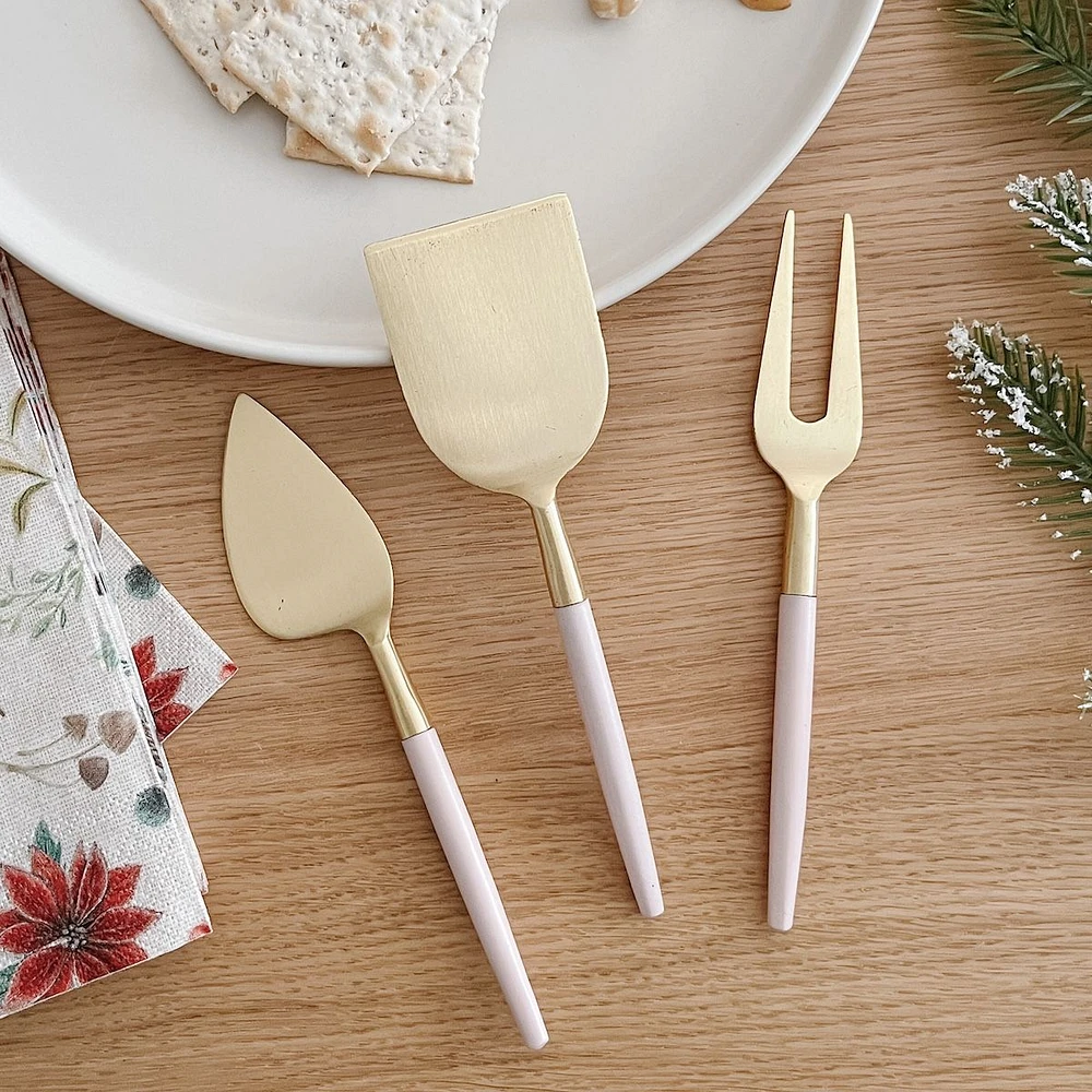Rosé 3-Piece Cheese Set by David Shaw