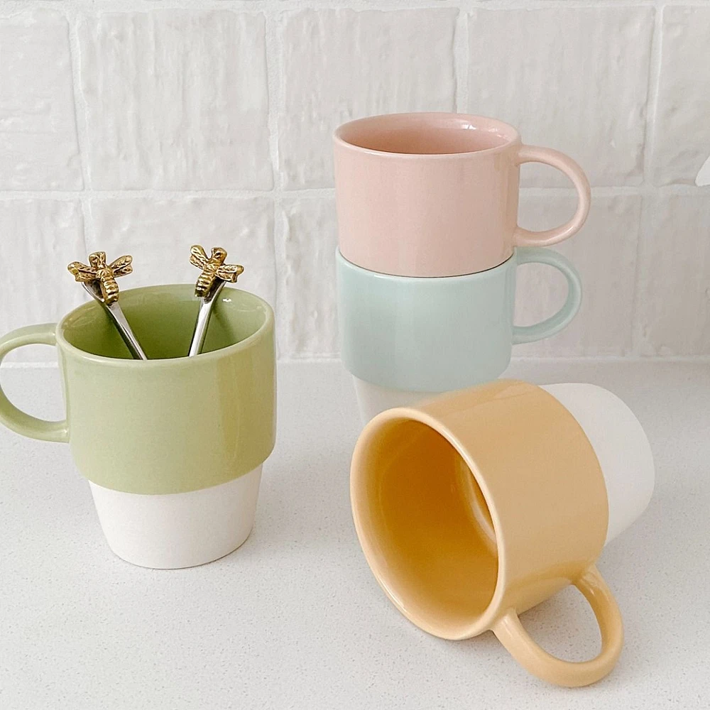 Flora Set of 4 Nesting Mugs