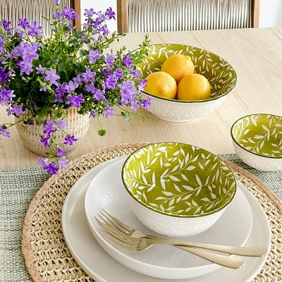 Medium Green Foliage Bowl