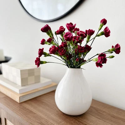 Bowen Bulb Vase by Torre & Tagus - White