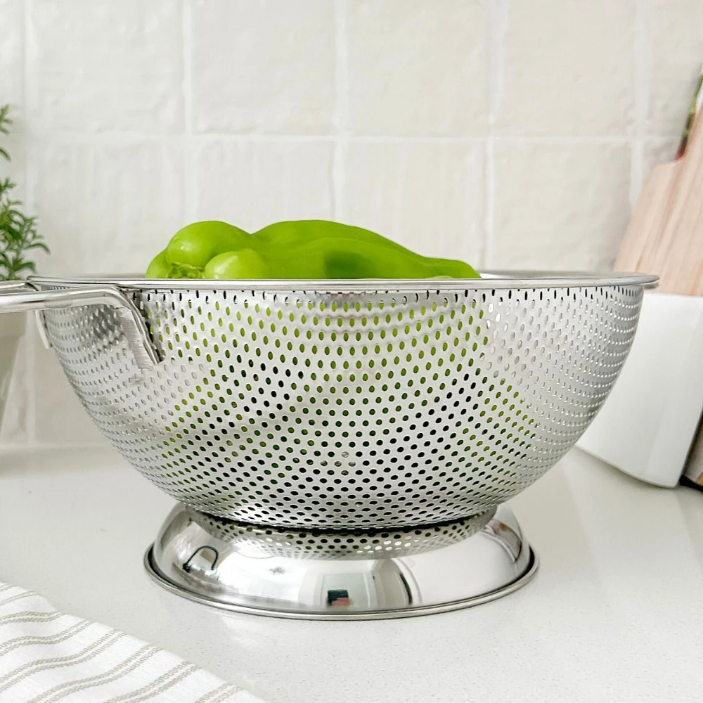 Stainless Steel Colander by Gourmet - 25.5 cm