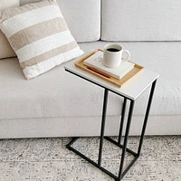 Frederike White Accent Table