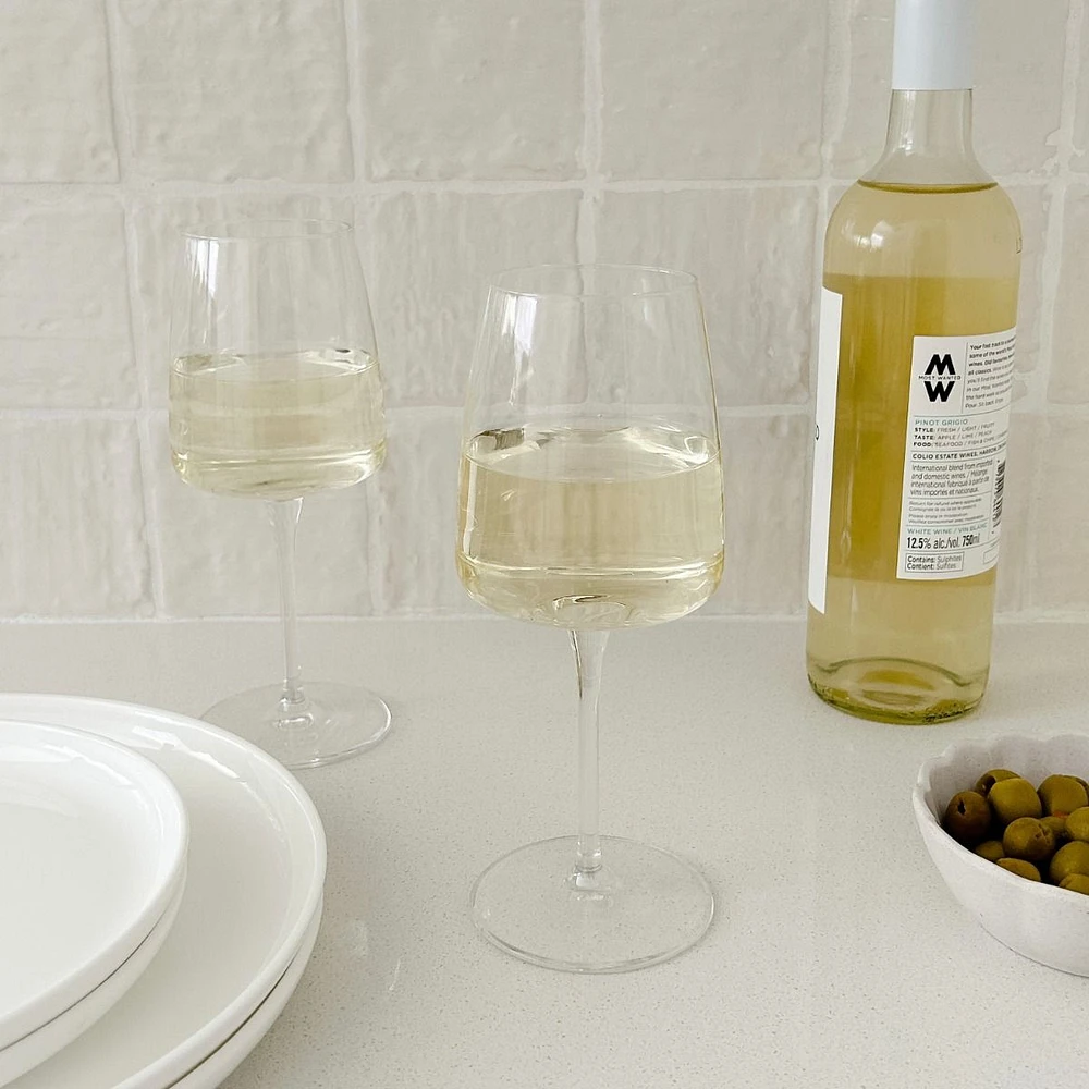 Ensemble de 4 verres à vin blanc « Planeo » par Bormioli Rocco