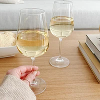 gusto! Set of 6 White Wine Glasses by Crystal Bohemia