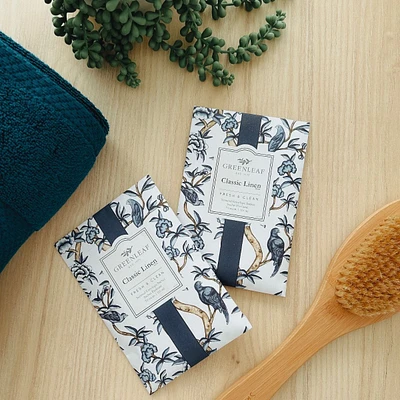 Grand sachet parfumé au linge frais par Greenleaf