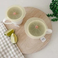 Charles Viancin Lily Pad Silicone Suction Mini Lids 4'' / 10.2 cm, Set of 2 