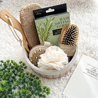 Hair Drying Towel Infused with Rosemary - Green