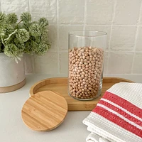 Glass Canister with Bamboo Lid - 1.5 L