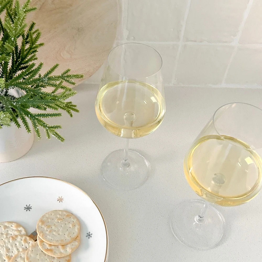 gusto! Set of 6 White Wine Glasses by Crystal Bohemia