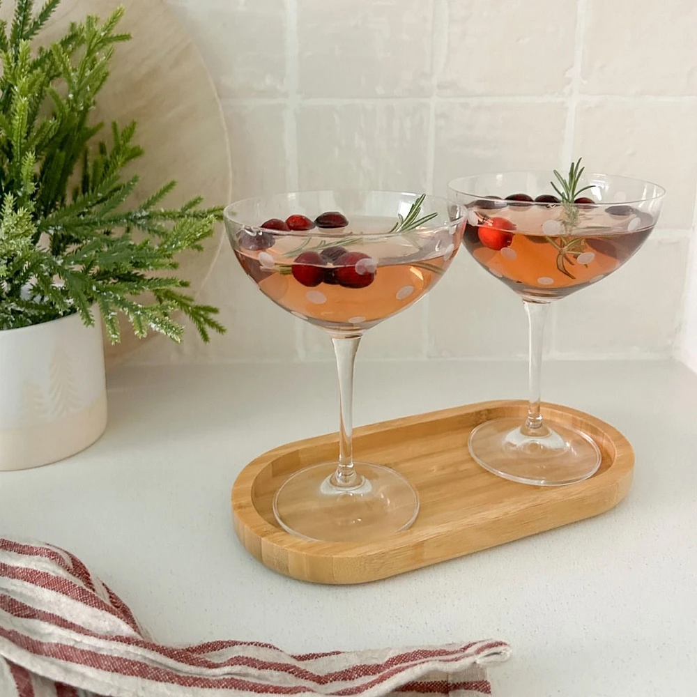 Sparkle Set of 4 Cocktail Glasses by Trudeau