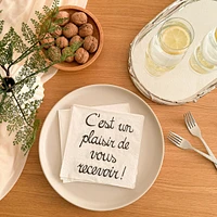 Lunch Napkins « Un Plaisir » - Pack of 20