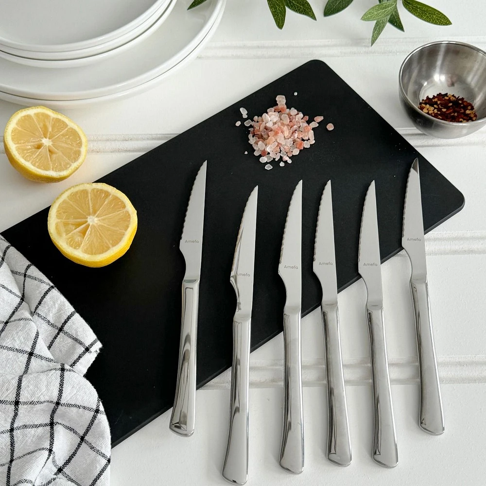 Chuletero 6-Piece Steak Knife Set by Amefa