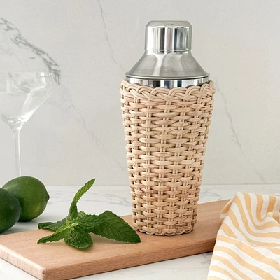 Rattan Cocktail Shaker by David Shaw